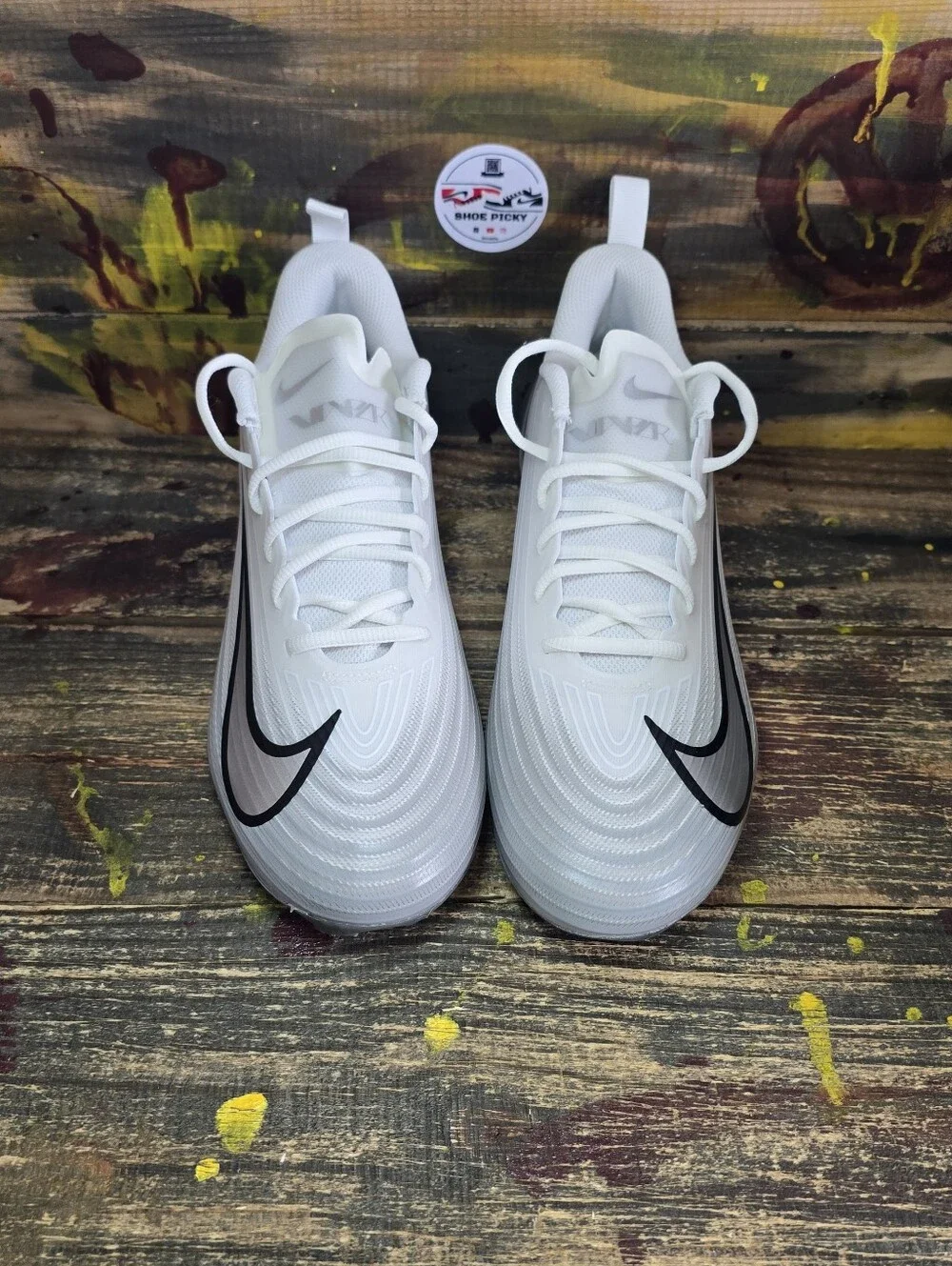 Nike Vapor Speed 3 Mens Size 11 Football Cleats White Grey FB3303-100 New